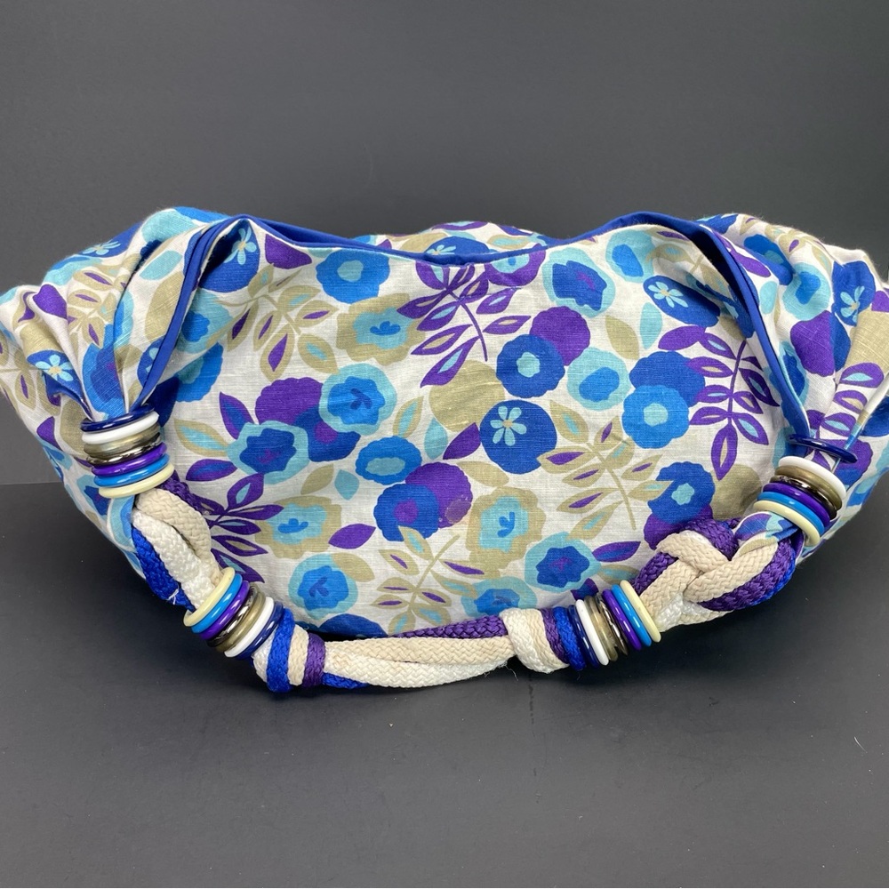 Tarnish Hobo Cloth Bag Purse Tote Outside Handbag Floral Spring Summer Vintage